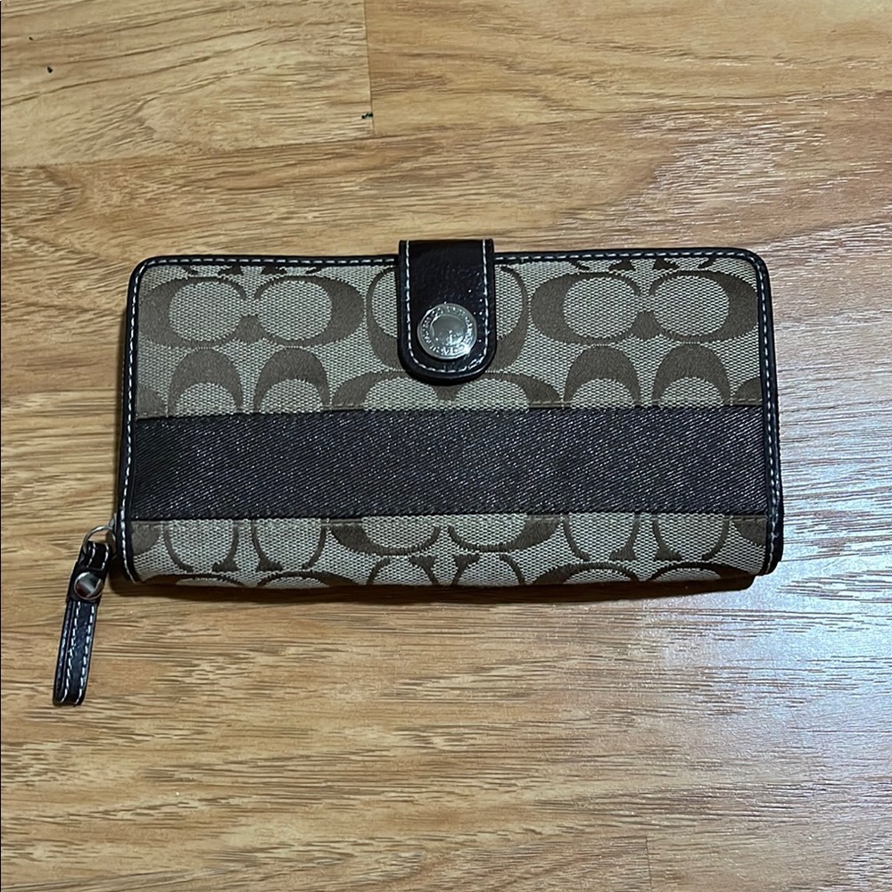 Coach Brown and Black Wallet